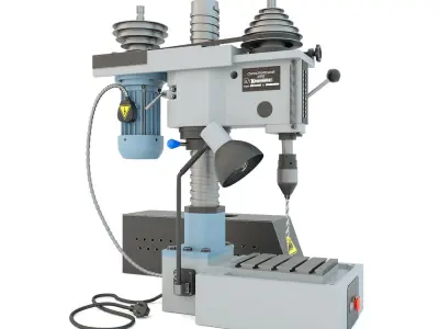 Machine tool desktop drilling press vertical 2M112 3D model