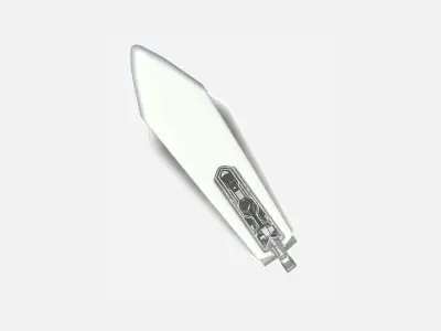 SciFi Sword B06 Full White - Sci Fi Weapon Design Low-poly 3D model