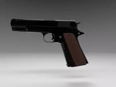 M1911 Style Pistol Custom Free low-poly 3D model