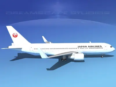 Boeing 767-300 Japan Airlines 1 3D model