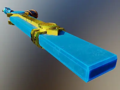 Fantasy sword Low-poly 3D model