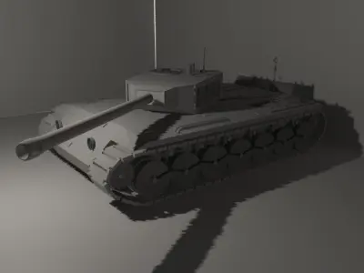Tank Model world war i Free low-poly 3D model