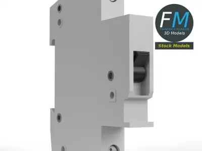 Electrical automatic switch 3D model
