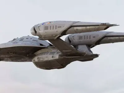 Spaceship JEFFERIES Interstellar Class Original Concept Design 3D model