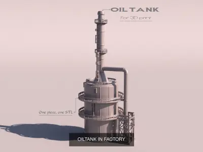 A set of parts to build a factory  for 3Dprint 3D Model Pack