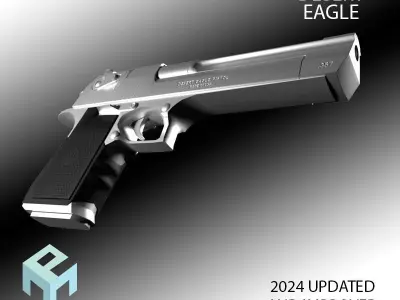 Desert Eagle gun 3D model purchase