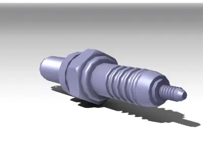 Spark Plug 3D model by ShubhamNikumbh from CGTrader