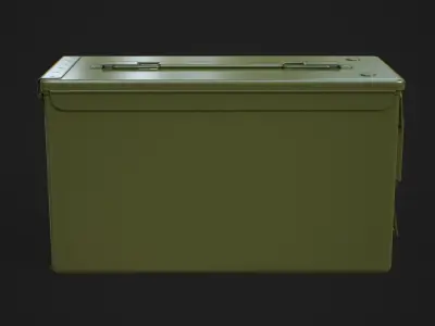  Ammo box 3A Low-poly 3D model