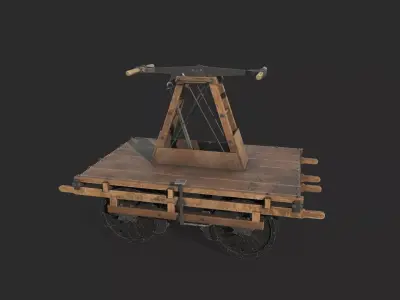 Human-powered track vehicle 3D model