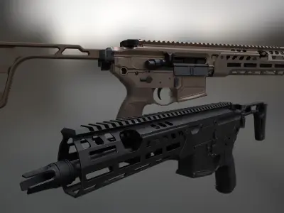 SIG SAUER MCX Spear LT Low-poly 3D model