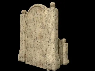 Throne Low-poly 3D model