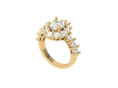 Wedding Ring  3D print model 455