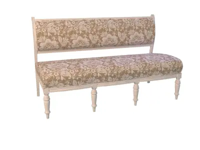 Antique Painted Sofa 3D model