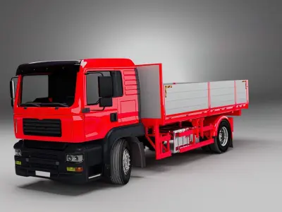 Truck FlatBed 3D model