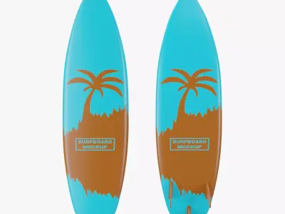 Surfboard 2 With Fin 3D model