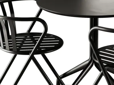 Hay About A Table and Artu Cesto Chair 3D model