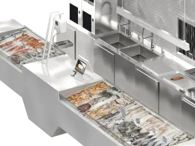 Fish store 3D model