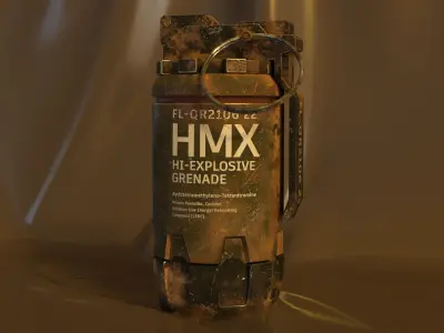 HMX GRENADE  Low-poly 3D model