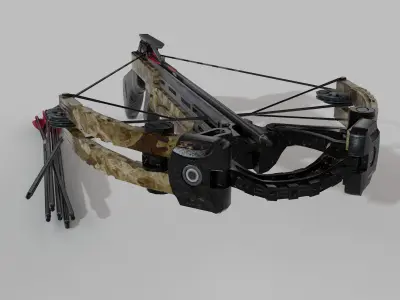 crossbow Low-poly 3D model