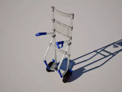  Handtruck Trolley Low-poly 3D model