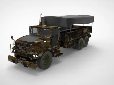 Military truck type A 3D model