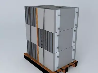 pallet ladeblokken Free 3D model