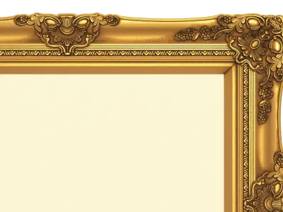  Frame picture gold v1 3D print model