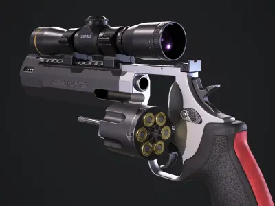 Taurus Raging Hunter 44 Magnum Low-poly 3D model