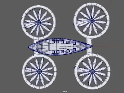 drone aerial 3D model