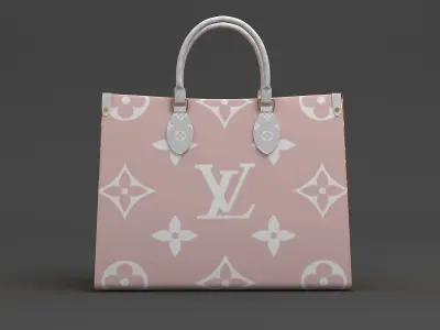 Louis Vuitton Leather Bag 3 3D model