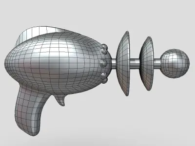 Laser Gun Low-poly 3D model buy