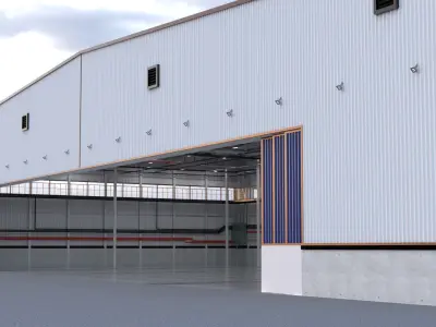Hangar 3D model 2