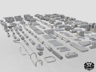 Industrial Kitbash Collection 3D model