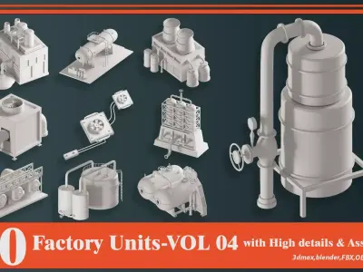 Factory Units-VOL04 3D model