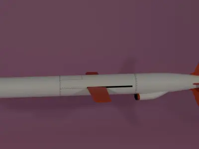 Tomahawk Cruise Missile BGM-109 3D model