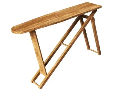 Old Antique Iron Board 3D model