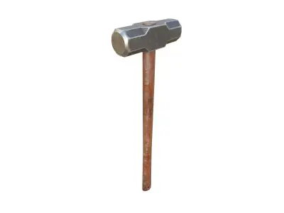 Sledgehammer Low-poly 3D model buy