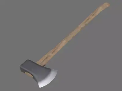 Axe 2A Low-poly 3D model