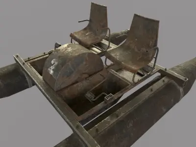 Rusty Waterbike no 2 3D model