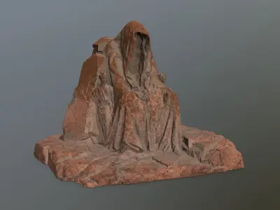 statue gate   Low-poly 3D model purchase