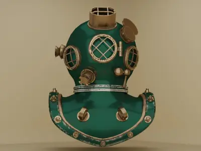 Diving Helmet 3D model get