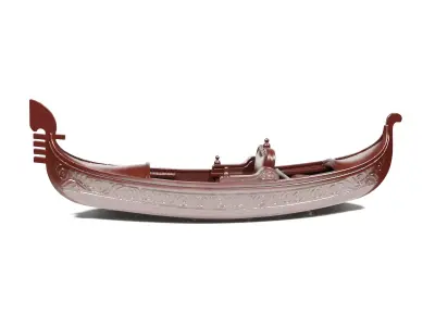 Venetian gondola 3D print model