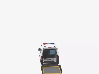 3D Model of Wheelchair Accessible Medical Van Lift Platform 3D model