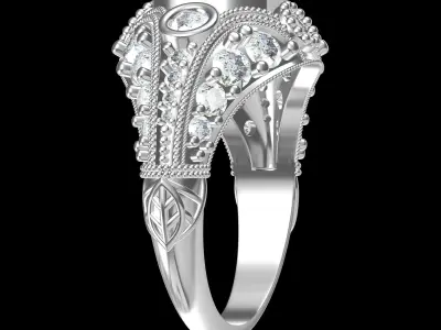 Wedding Ring  3D print model 408