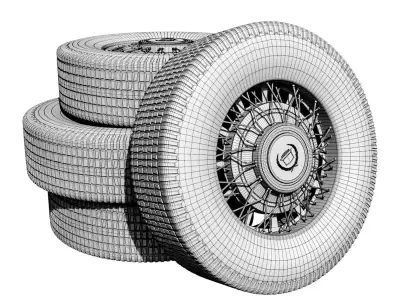 Wheels for Cadillac Eldorado Biarritz P205  75 R 15 3D model