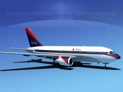 Boeing 767-100 Delta 2 3D model