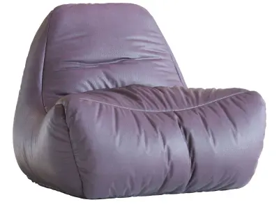Leather Bean Bag Chair N8 3D model