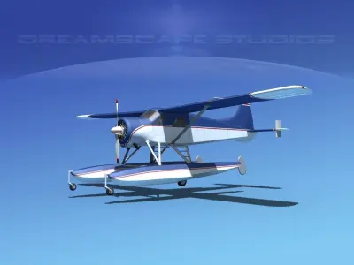 Dehavilland DHC-2 Beaver V03 3D model