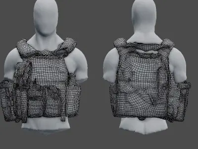 SOLDIER Bulletproof Vest 01 3D model