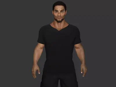 AAA REALISTIC GAME READY CHARACTER - ELITE MODERN TACTICAL MALE Low-poly 3D model